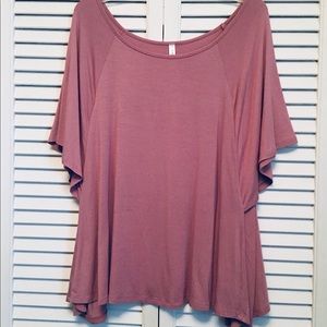 🌸NWT Emerald Mauve Pink Wing Top (S)🌸